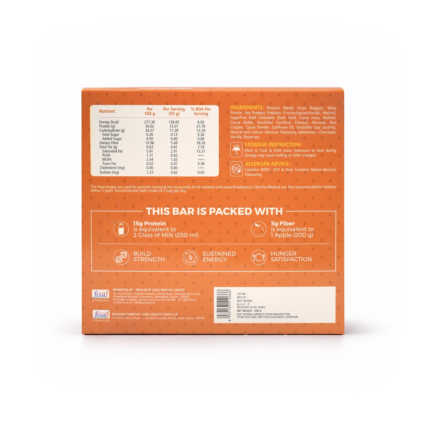 Choco Almond Protein Bar Pack of 6