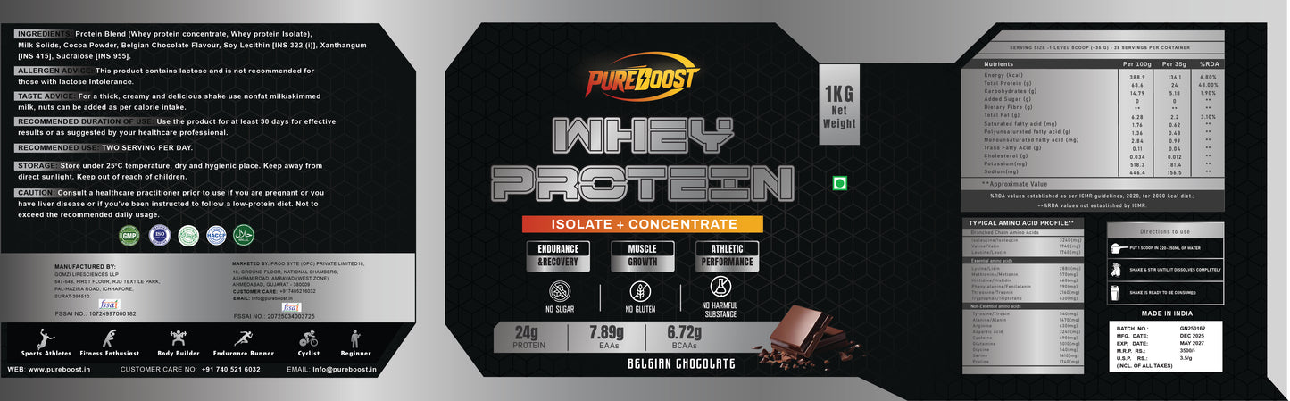 WHEY PROTEIN-BELGIUM CHOCOLATE