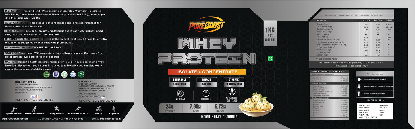 WHEY PROTEIN-MAWA KULFI