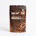 High Protein Muesli Mocha 75g, 24g Protein, High Fibre, Trans Fat Free with Brown Sugar, Real Fruits, Muesli for Breakfast Food, Muselies Fruit Nuts and Seeds 75g (Pack Of 1)
