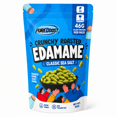 Pureboost Classic Sea Salt Edamame, 100 g pack