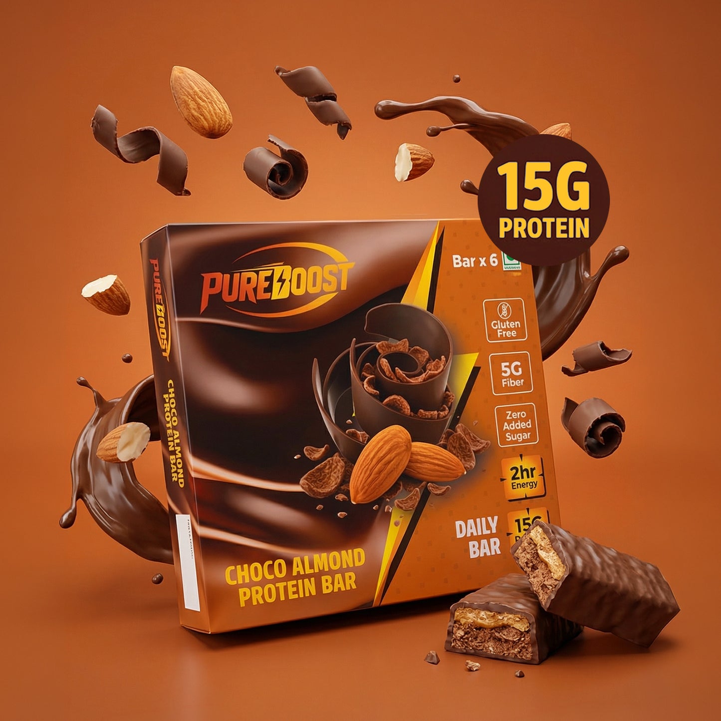 Choco Almond Protein Bar Pack of 6