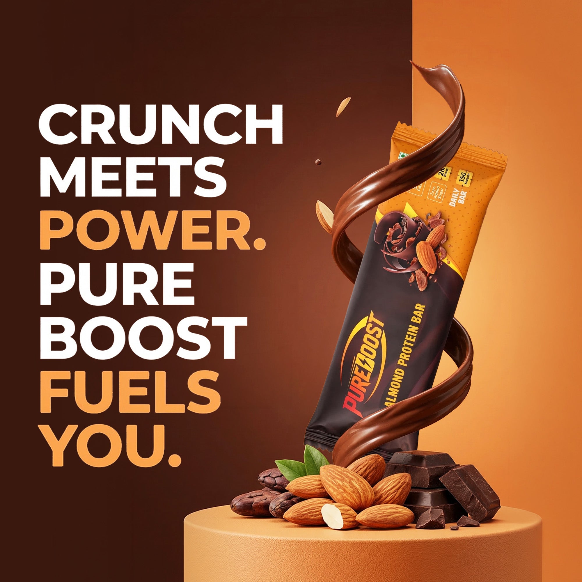Choco Almond Protein Bar Pack Of 12