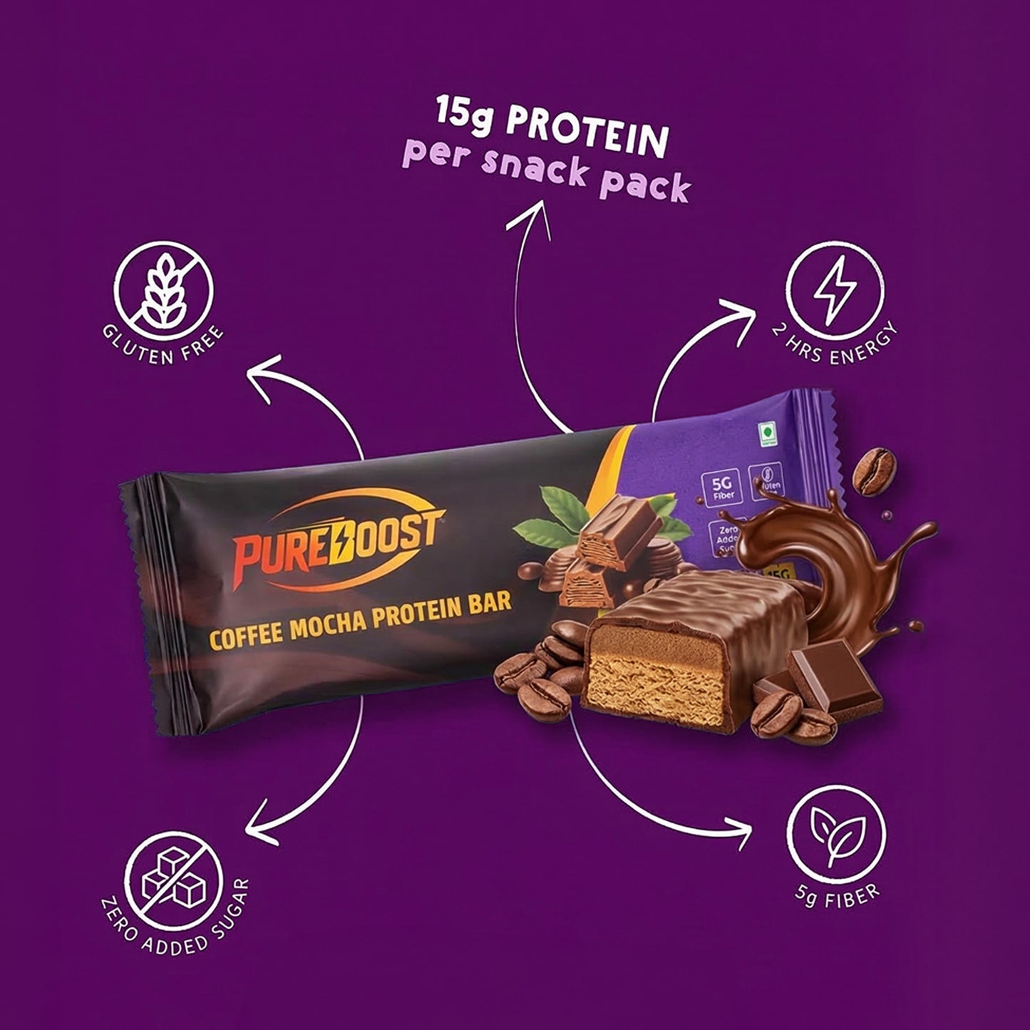 Coffee Mocha Protein Bar Pack of 6